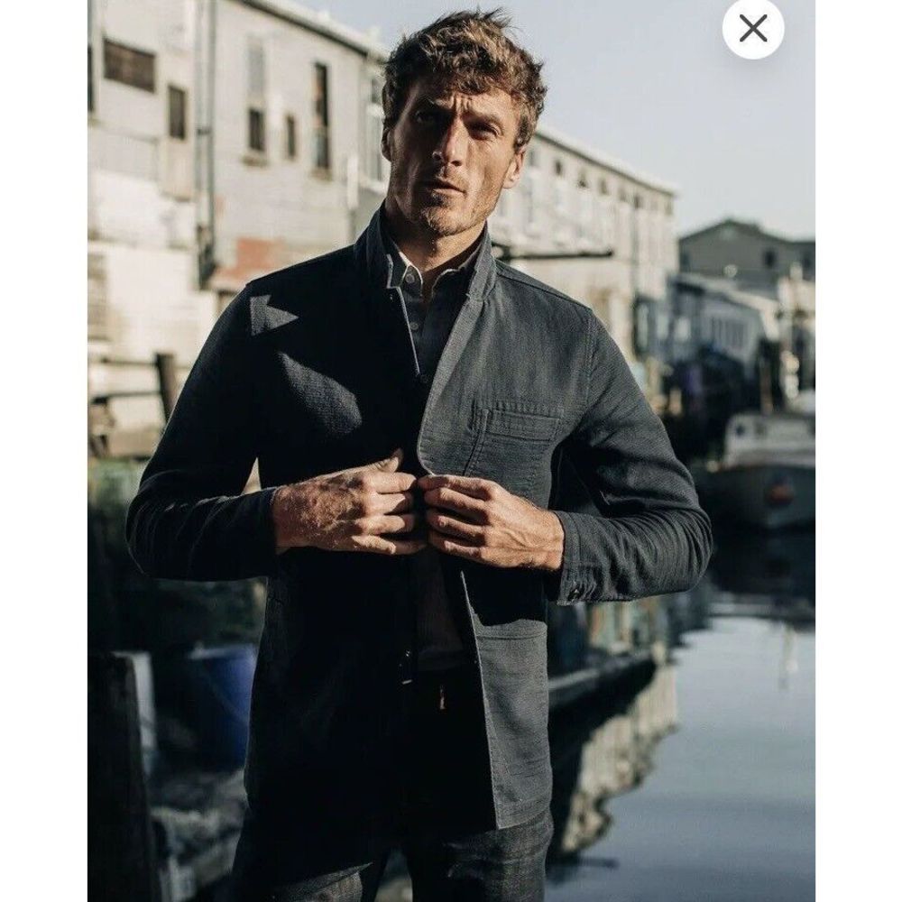 Taylor Stitch The Emerson Jacket Blazer In Navy  Double Cloth 40 M NEW Huckberry - Picture 2 of 14